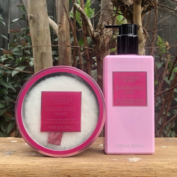 VS Bombshell Magic Fragrant Shimmer Dust & Lotion 2 pc Set